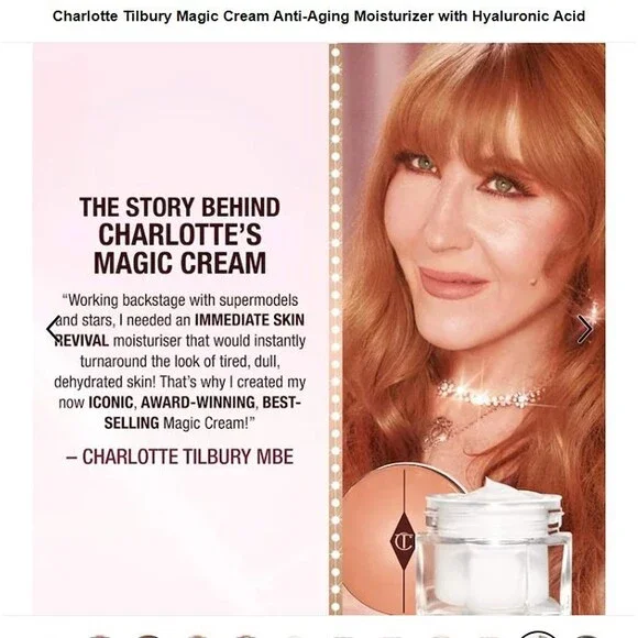 MSRP $100 - Charlotte Tilbury Award Winning Magic Cream – 1.7 oznew in box